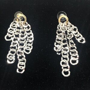 Pianegonda Sterling Silver Chain Drop Earrings